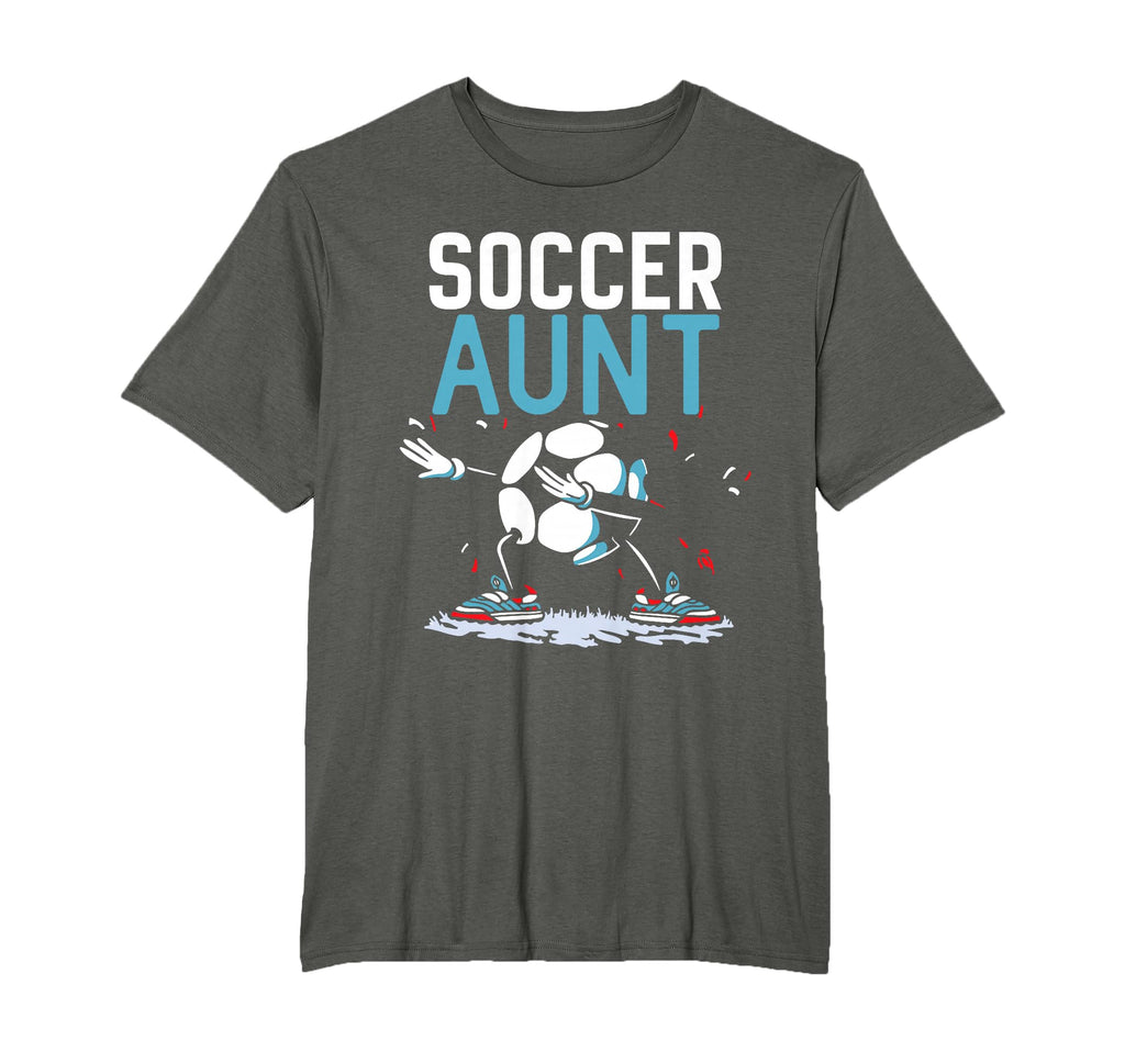Soccer Aunt Dabbing Ball Dab Soccer Team T-Shirt - Custom Art Print Unisex - T-Shirt, Sweatshirt, Hoodie