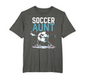 Soccer Aunt Dabbing Ball Dab Soccer Team T-Shirt - Custom Art Print Unisex - T-Shirt, Sweatshirt, Hoodie