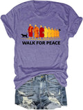 Walk for Peace Women Monks Walking Minimalist Graphic - Adult & Kids T-Shirts, Sweatshirts & Hoodies apparel design preview 1