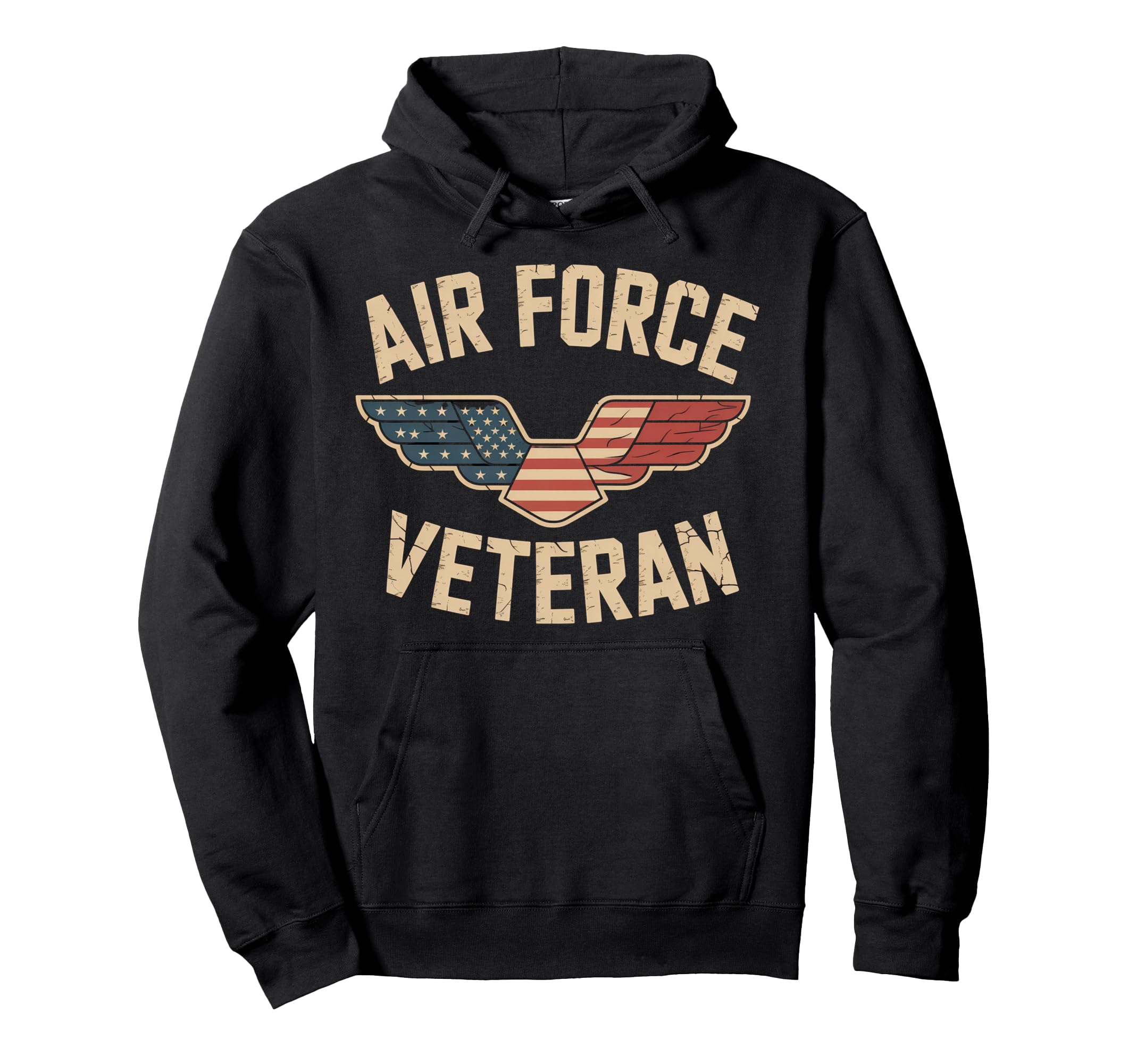 Air Force Veteran Us American Flag Dad Hoodie - Minimalist Print Men Women - T-Shirt, Sweatshirt, Hoodie
