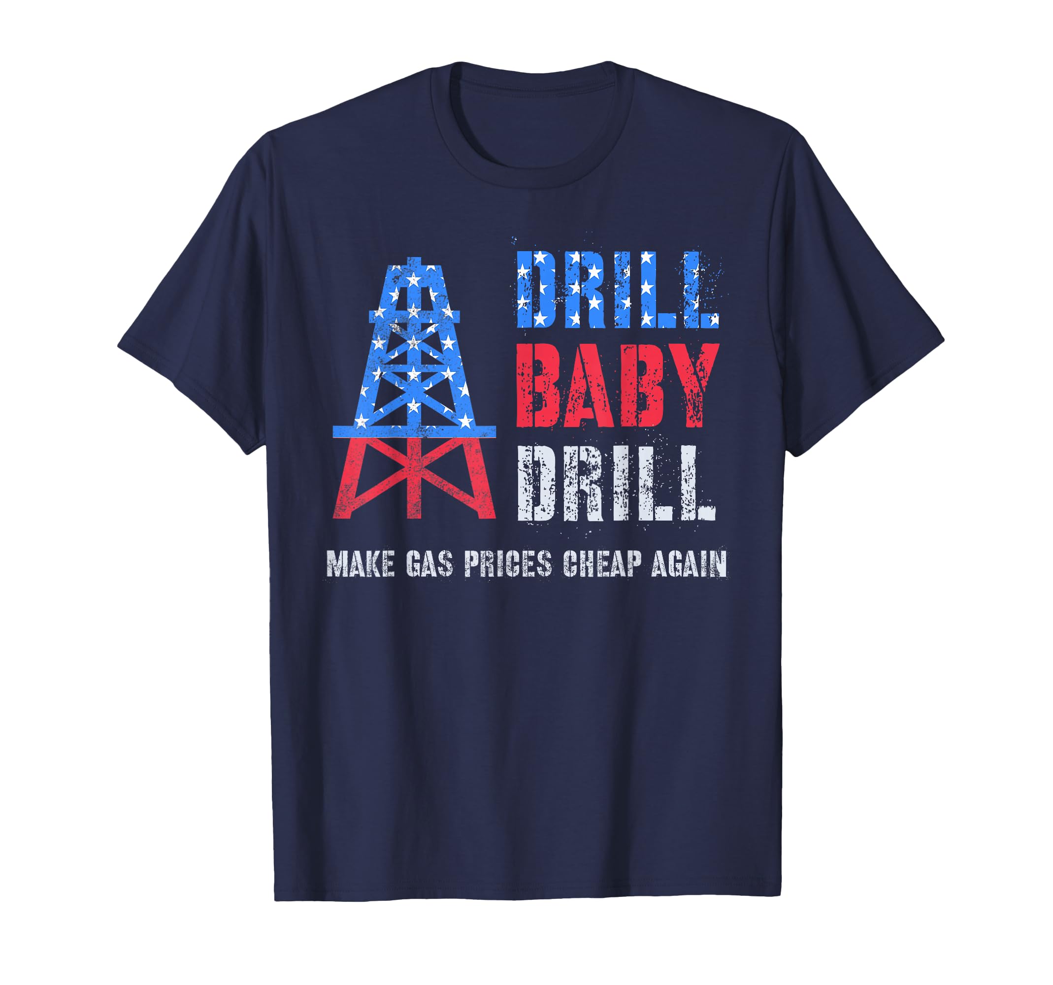 Drill Drill Great Oil Oilrig T-Shirt - Custom Art Print for Adults - T-Shirt, Sweatshirt, Hoodie