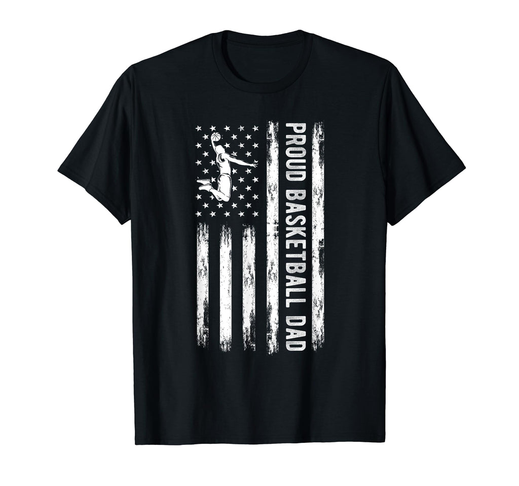 Proud Basketball Dad Usa Team Coach T-Shirt - Graphic Print Men Women - T-Shirt, Sweatshirt, Hoodie