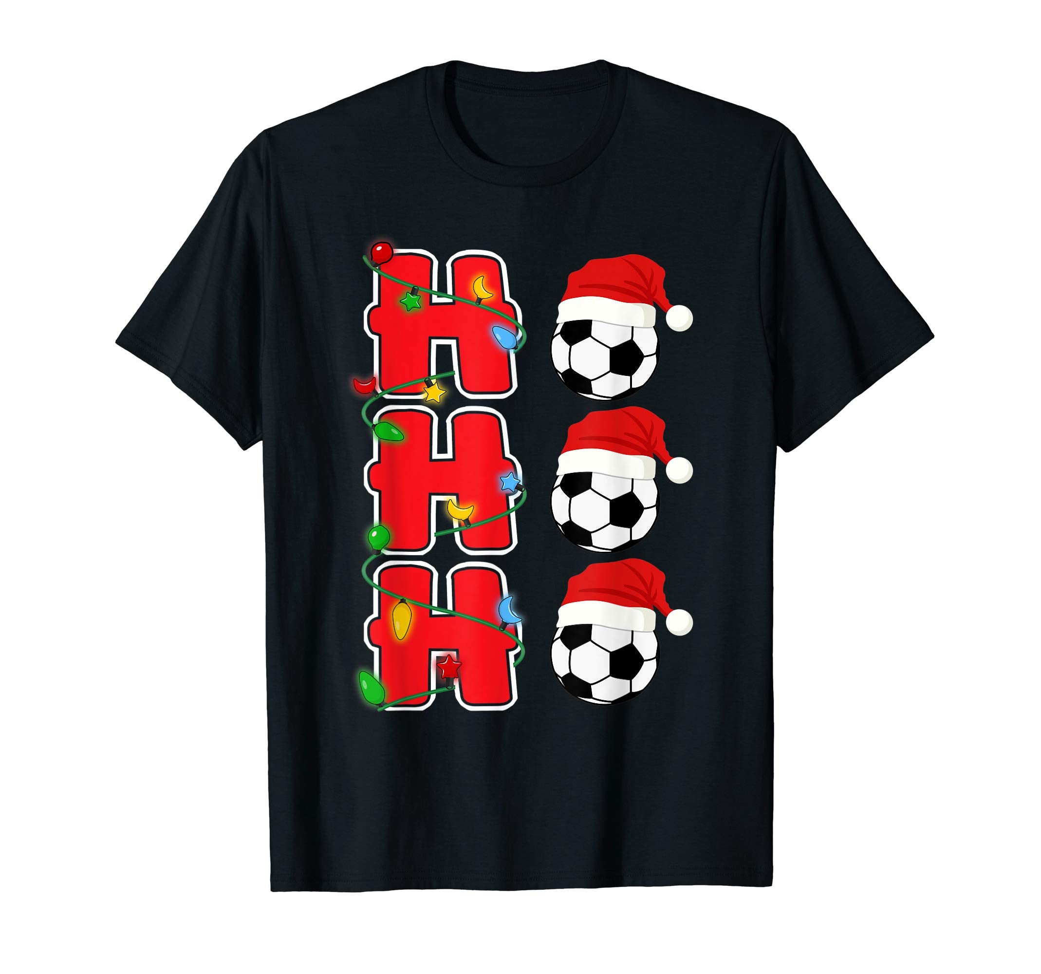 Ho Ho Ho Santa Soccer Ball Gift T-Shirt - Streetwear Style for Adults - T-Shirt, Sweatshirt, Hoodie