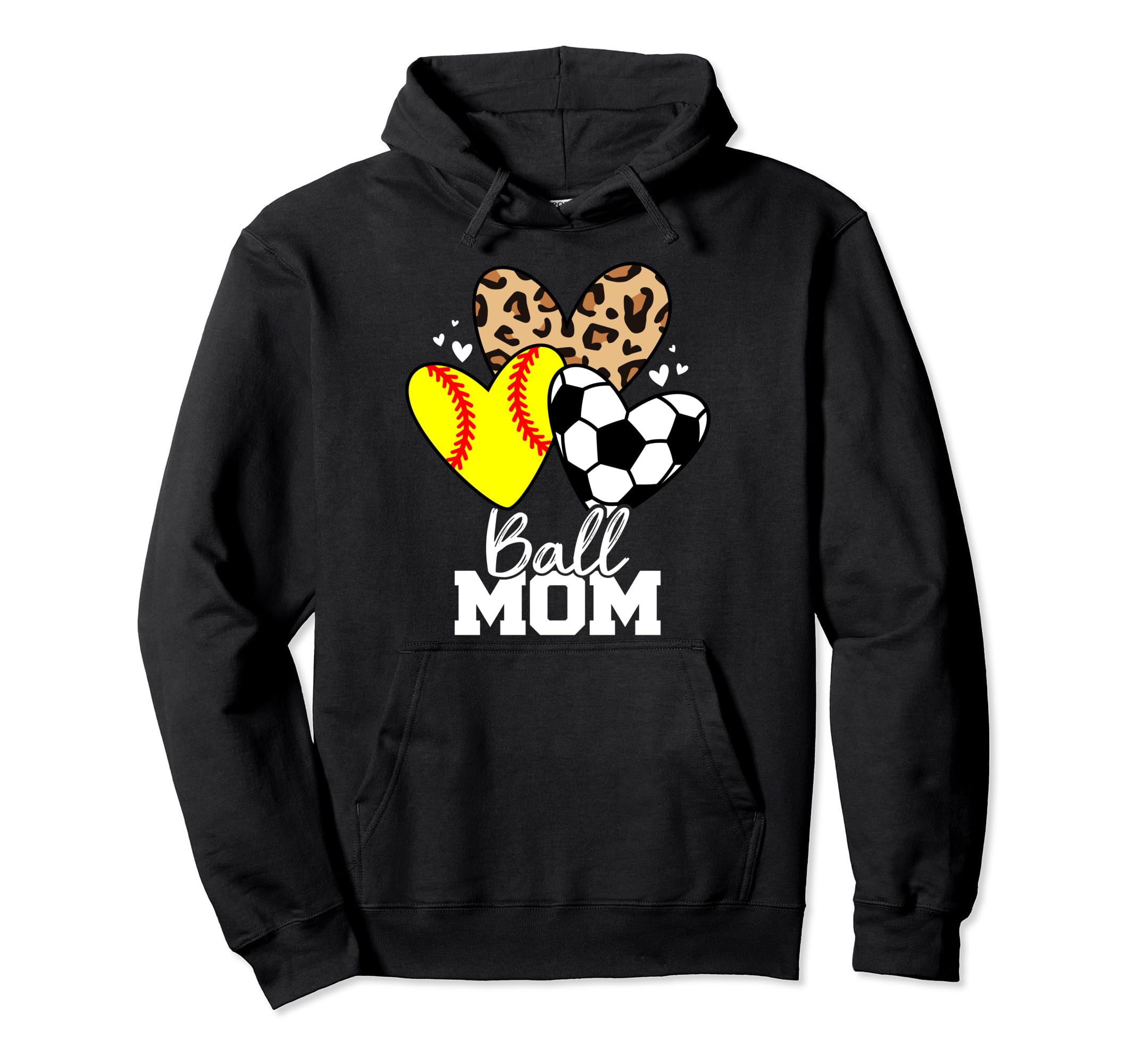 Ball Mom Funny Soccer Softball Mom Hoodie - Aesthetic Graphic Men Women - T-Shirt, Sweatshirt, Hoodie