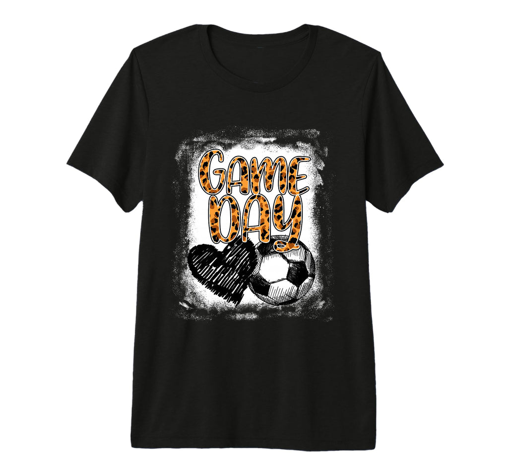 Soccer Game Day Leopard Cheetah Soccer T-Shirt - Fun Novelty Design Unisex - T-Shirt, Sweatshirt, Hoodie