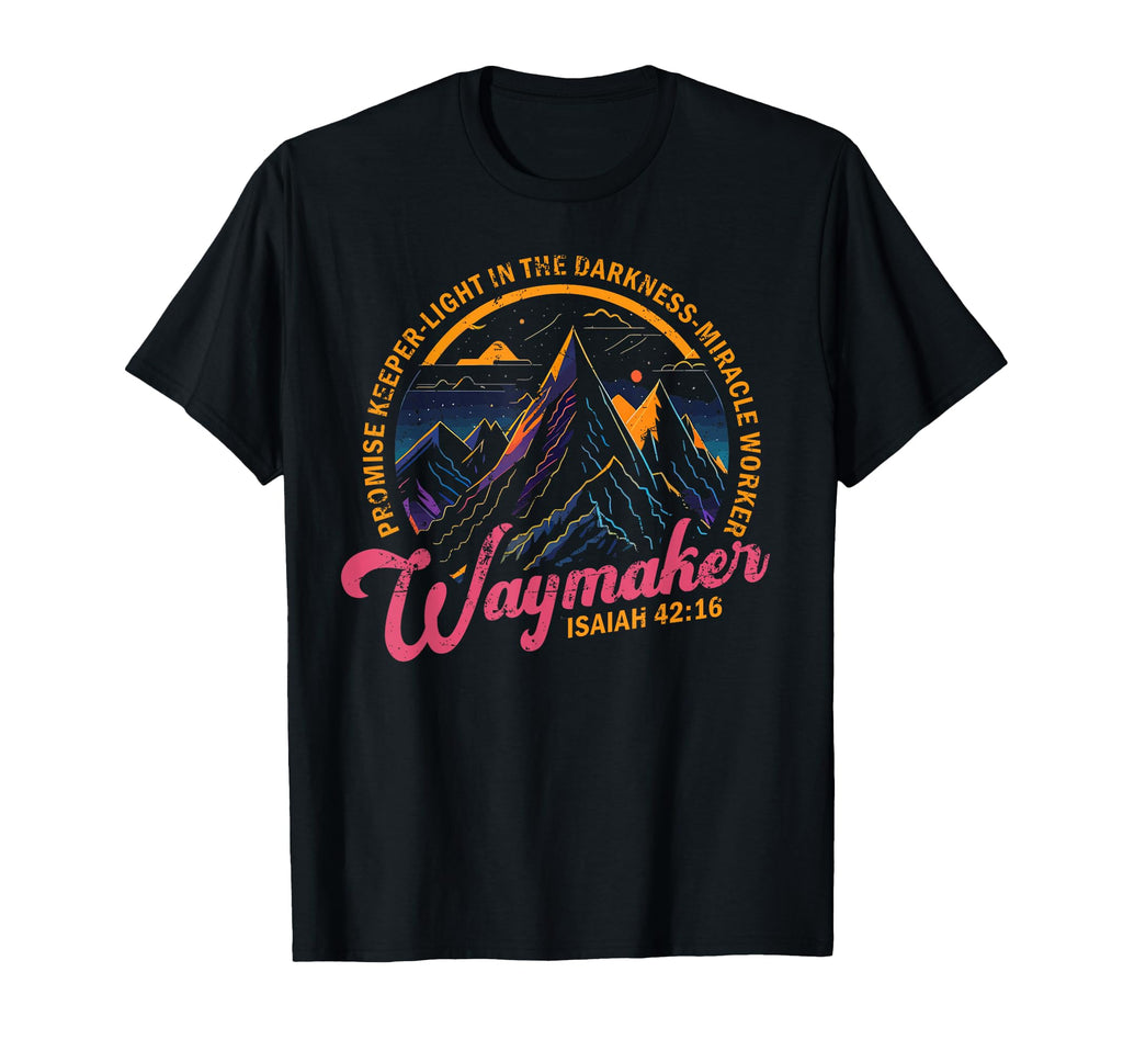 Waymaker Promise Keeper Miracle Worker T-Shirt - Aesthetic Graphic Unisex - T-Shirt, Sweatshirt, Hoodie