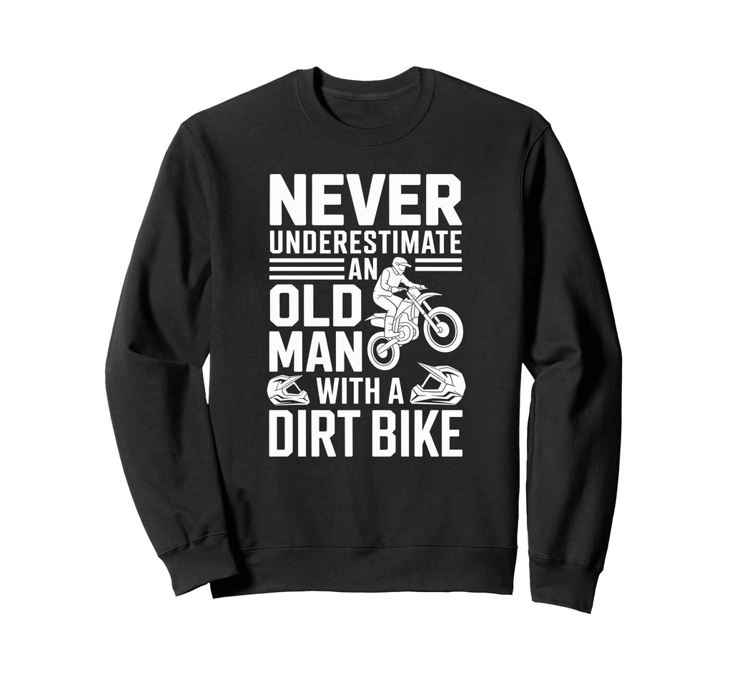 Motorcycle Rider Loves Hitting Dirt Sweatshirt - Trendy Graphic Unisex - T-Shirt, Sweatshirt, Hoodie