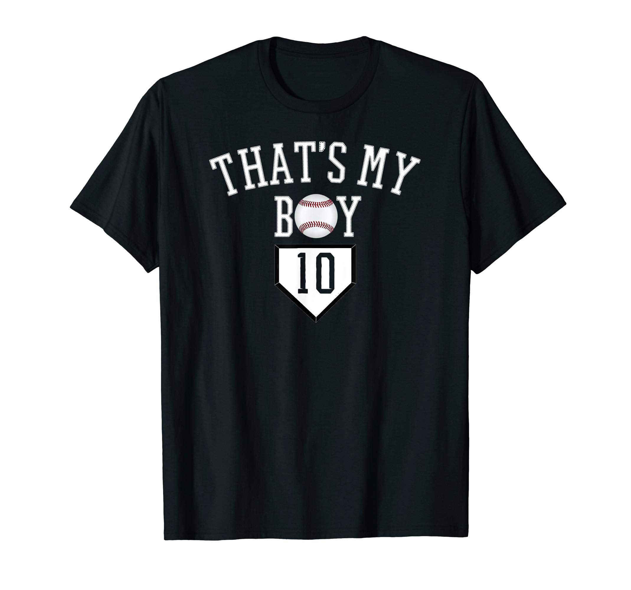 Thats My 10 Baseball Number 10 T-Shirt - Aesthetic Graphic for Adults - T-Shirt, Sweatshirt, Hoodie