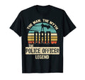 Mens Myth Legend Dad Police Officer T-Shirt - Novelty Apparel Unisex - T-Shirt, Sweatshirt, Hoodie