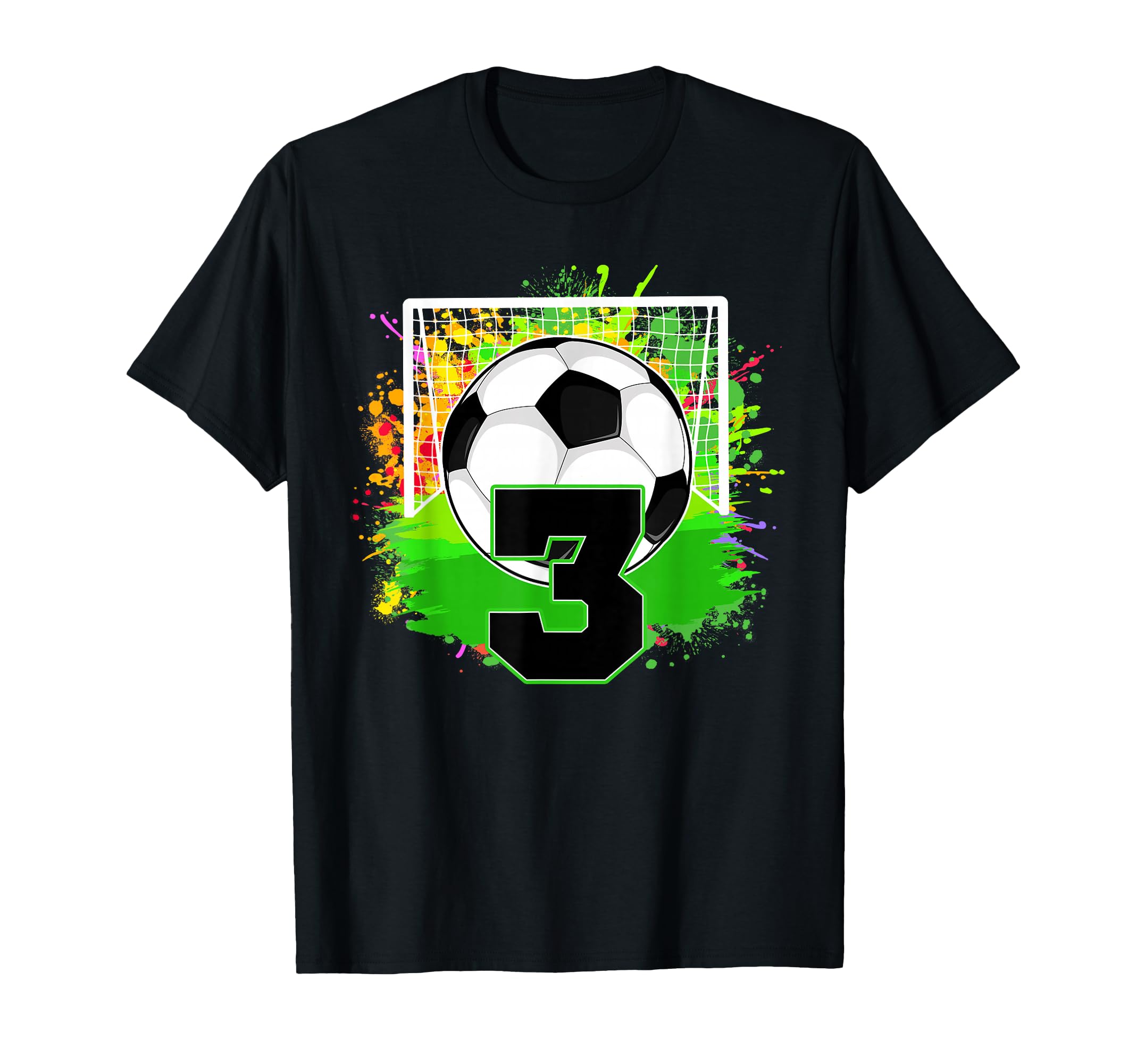 3Rd Birthday Soccer 3 Year Old Soccer T-Shirt - Minimalist Print Men Women - T-Shirt, Sweatshirt, Hoodie
