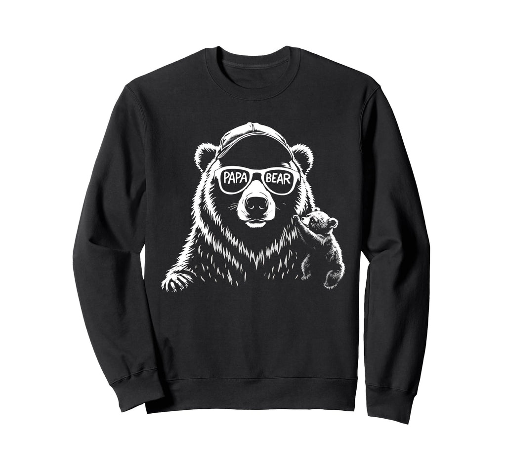 Papa Bear Best Dad Gifts Bear Fathers Sweatshirt - Unique Graphic Unisex - T-Shirt, Sweatshirt, Hoodie