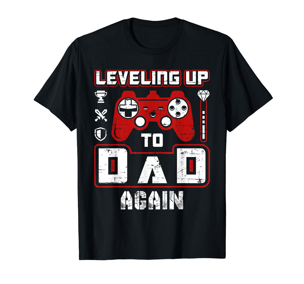 Mens Leveling Up To Dad Again Game T-Shirt - Aesthetic Graphic for Adults - T-Shirt, Sweatshirt, Hoodie