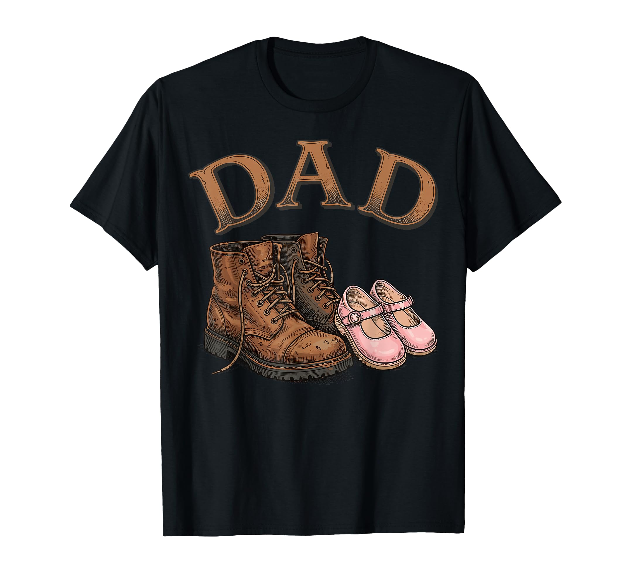 Dad Daughter Boots Father Proud Dad T-Shirt - Trendy Graphic Unisex - T-Shirt, Sweatshirt, Hoodie