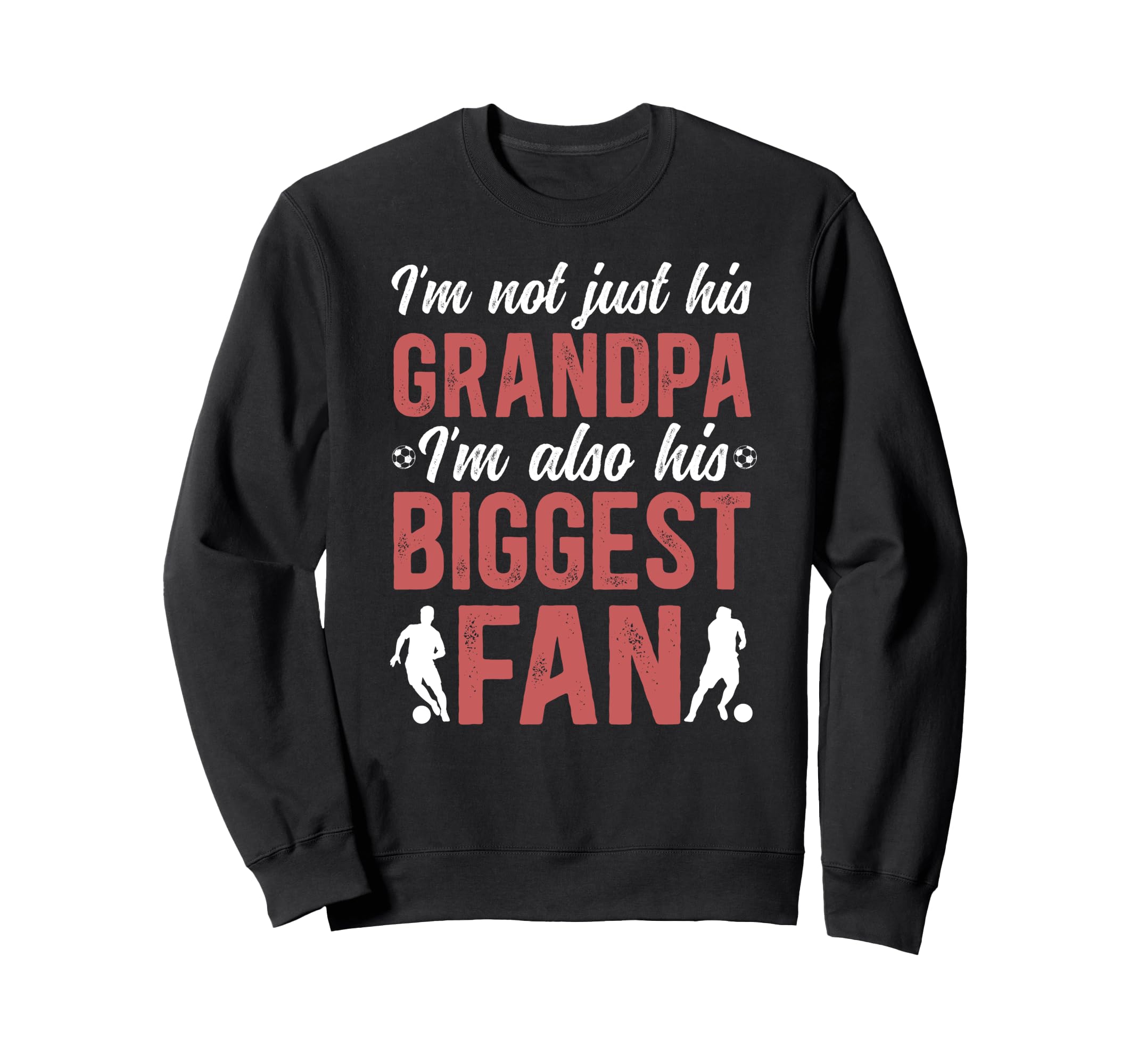 His Biggest Fan Soccer Grandpa Soccer Sweatshirt - Custom Art Print Unisex - T-Shirt, Sweatshirt, Hoodie