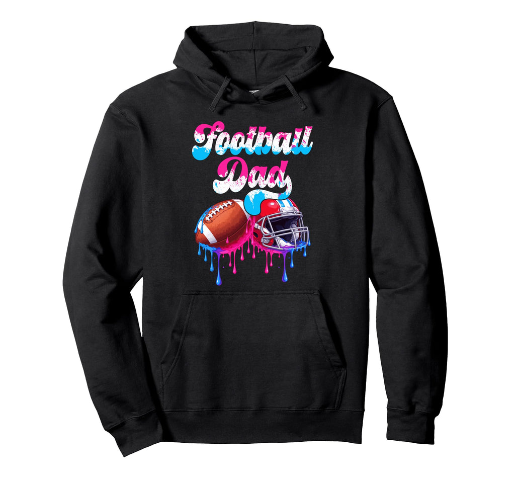 Football Dad Funny Fathers Day Ice Cream Hoodie - Unique Graphic Men Women - T-Shirt, Sweatshirt, Hoodie