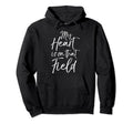 Soccer Mom Dad Gift Parents My Heart Hoodie - Aesthetic Graphic for Adults - T-Shirt, Sweatshirt, Hoodie