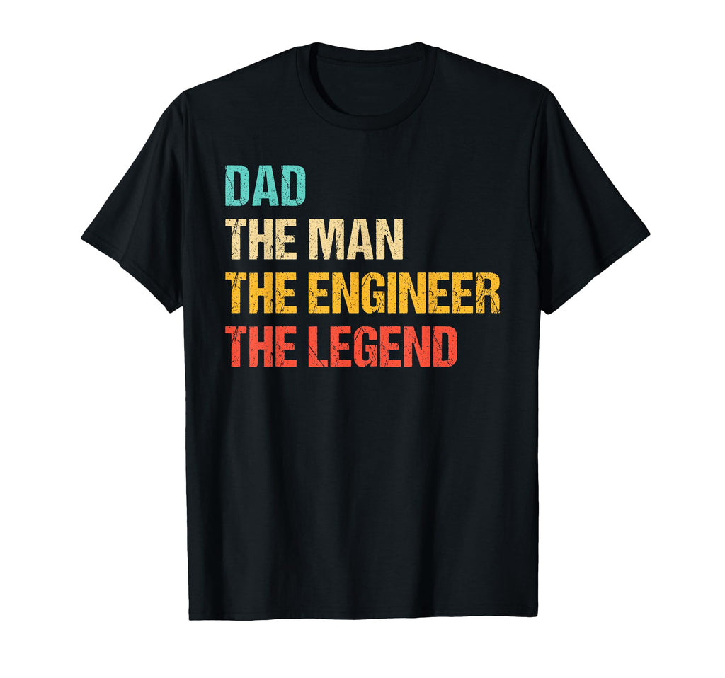 Dad Engineer Legend Engineer T-Shirt - Aesthetic Graphic Unisex - T-Shirt, Sweatshirt, Hoodie
