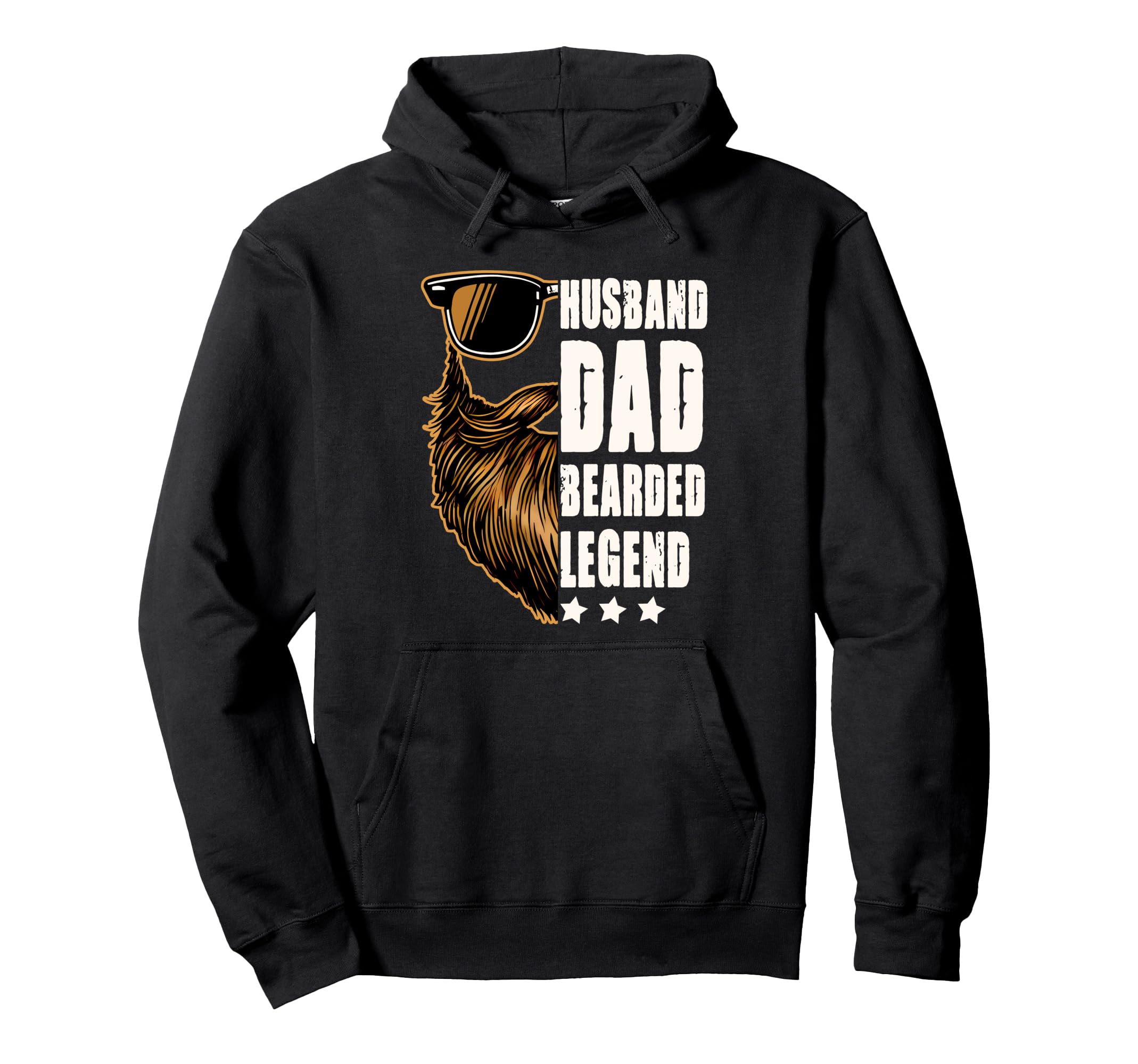 Bearded Dad Daddy Fathers Day Husband Hoodie - Trendy Graphic for Adults - T-Shirt, Sweatshirt, Hoodie