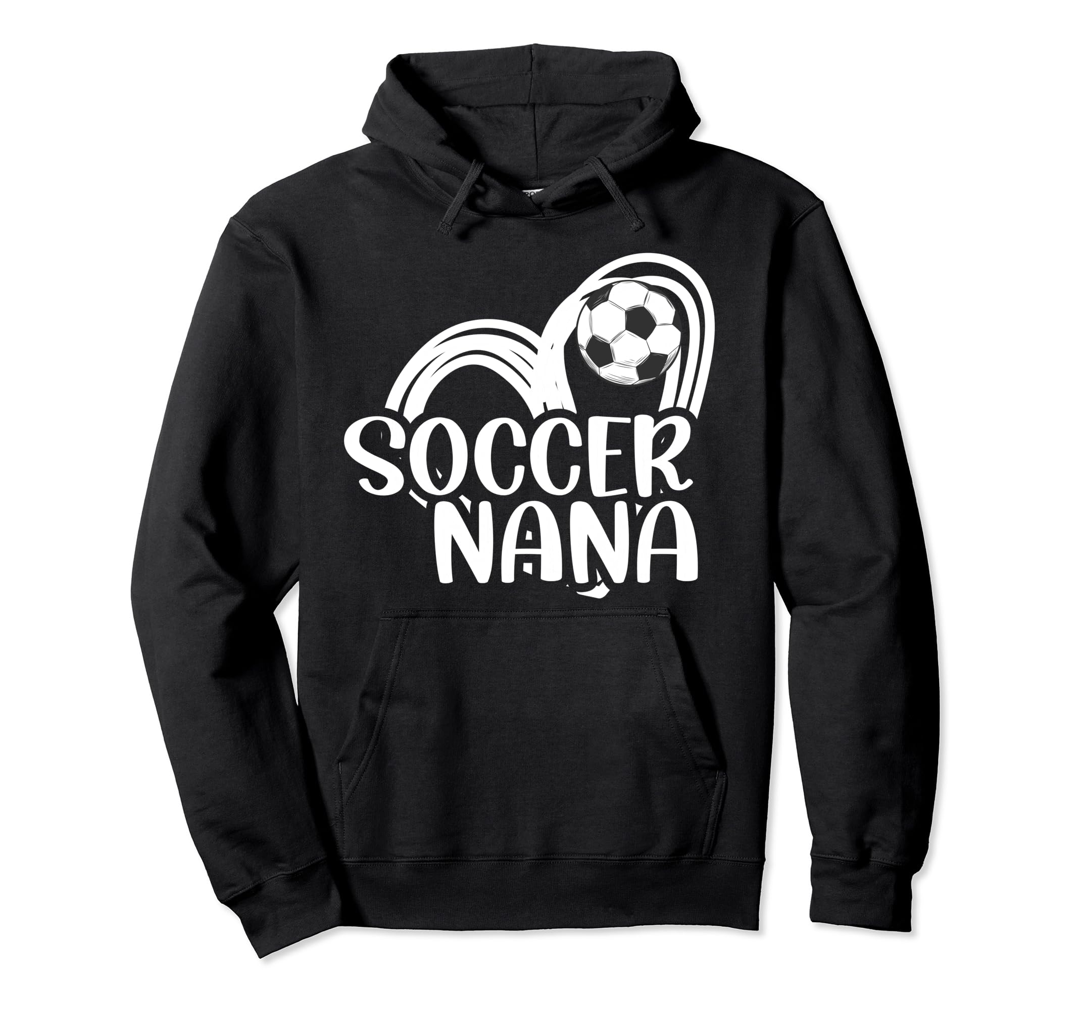Soccer Nana Heart Grandma Nana Hoodie - Casual Everyday Wear for Adults - T-Shirt, Sweatshirt, Hoodie
