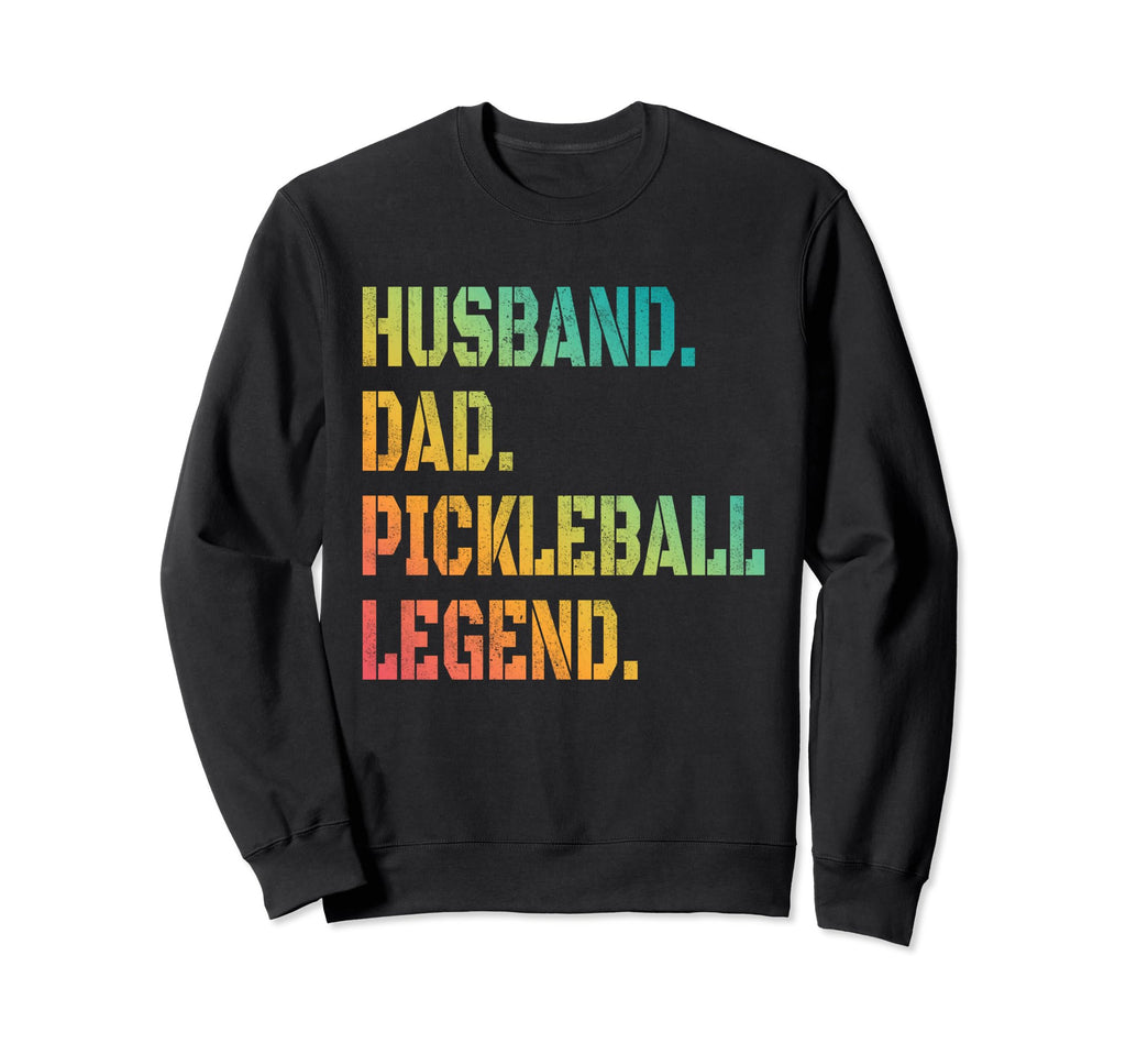 Pickleball Funny Husband Dad Sweatshirt - Minimalist Print for Adults - T-Shirt, Sweatshirt, Hoodie