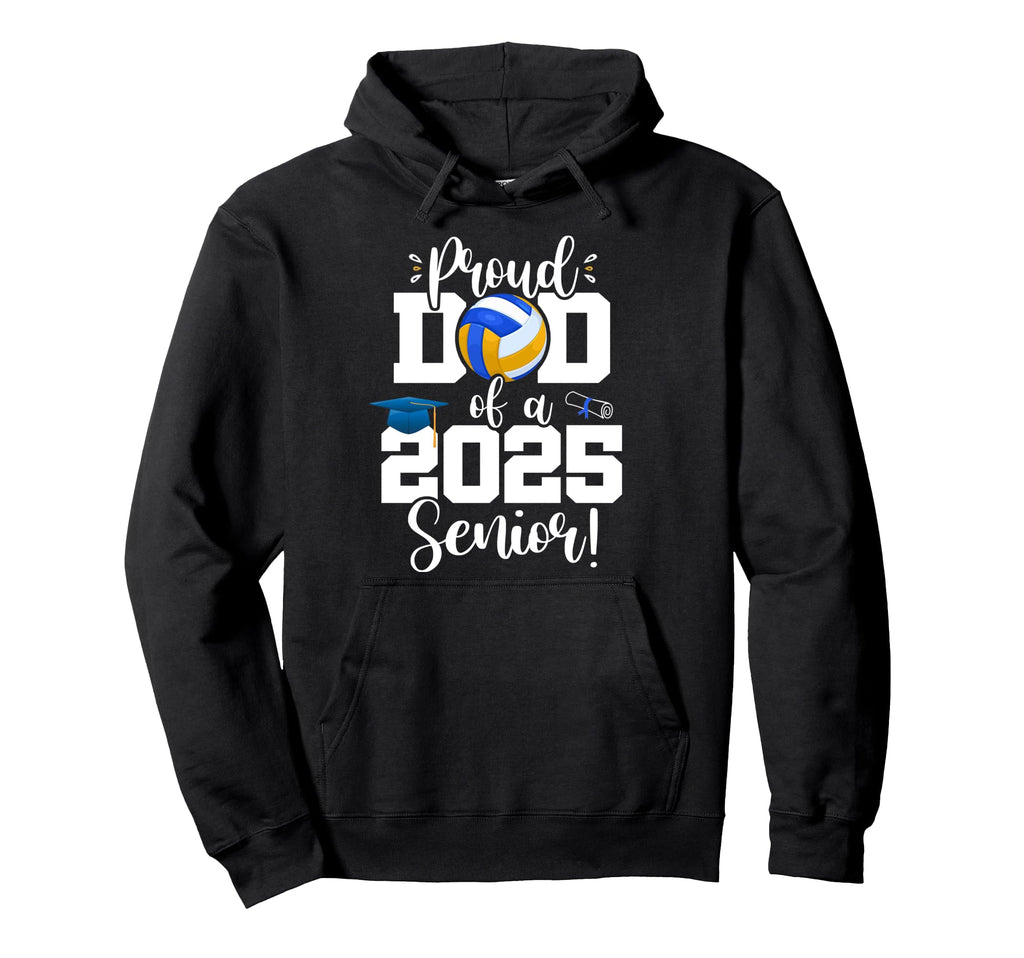 Proud Dad Class 2025 Senior Hoodie - Minimalist Print for Adults - T-Shirt, Sweatshirt, Hoodie