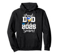 Proud Dad Class 2025 Senior Hoodie - Minimalist Print for Adults - T-Shirt, Sweatshirt, Hoodie