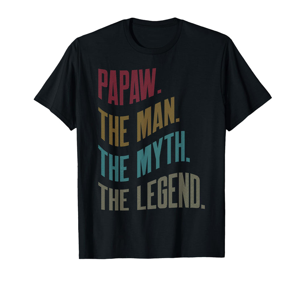 Papaw Myth Legend Dad Grandpa T-Shirt - Custom Art Print for Adults - T-Shirt, Sweatshirt, Hoodie