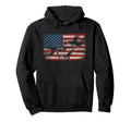 Us Flag Mechanic Labor Day Worker Hoodie - Casual Everyday Wear Men Women - T-Shirt, Sweatshirt, Hoodie