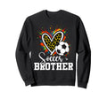 Soccer Brother Leopard Heart Colorful Sweatshirt - Graphic Print Men Women - T-Shirt, Sweatshirt, Hoodie