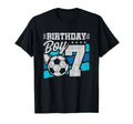 Soccer Birthday Party 7 Year Old 7Th T-Shirt - Minimalist Print Unisex - T-Shirt, Sweatshirt, Hoodie