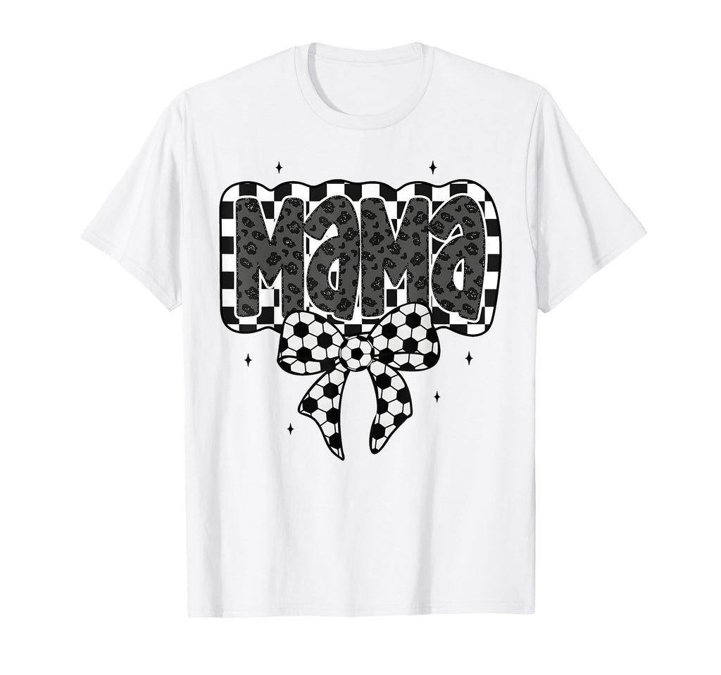 Soccer Mama Ball Coquette Bow Game Day T-Shirt - Aesthetic Graphic Unisex - T-Shirt, Sweatshirt, Hoodie