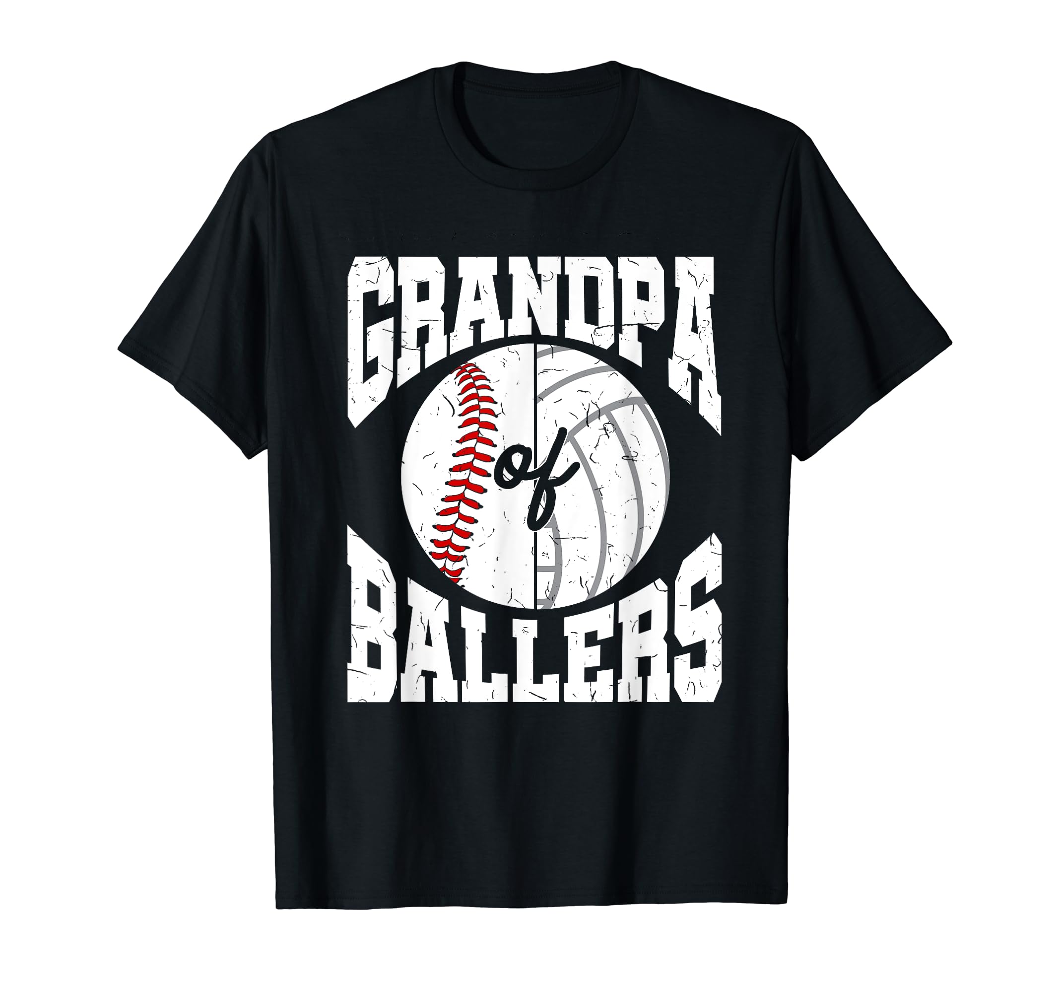 Grandpa Ballers Ball Grandfather T-Shirt - Graphic Print for Adults - T-Shirt, Sweatshirt, Hoodie