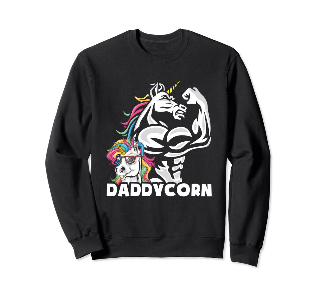 Daddycorn Unicorn Dad Father Sweatshirt - Minimalist Print for Adults - T-Shirt, Sweatshirt, Hoodie
