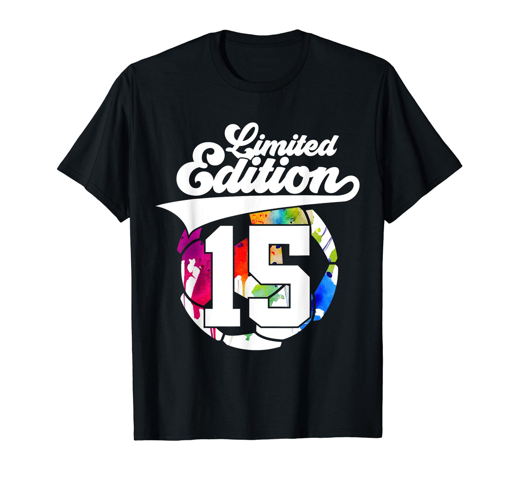 15 Years Soccer 15Th Birthday T-Shirt - Aesthetic Graphic Men Women - T-Shirt, Sweatshirt, Hoodie