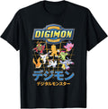 Character Grid with Kanji and Logo Digital Monsters - Adult & Kids T-Shirts, Sweatshirts & Hoodies apparel design preview 1