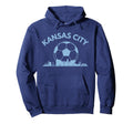 Kansas City Soccer Skyline Hoodie - Aesthetic Graphic Unisex - T-Shirt, Sweatshirt, Hoodie