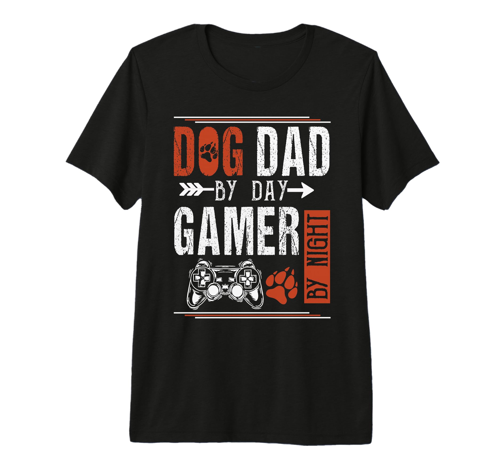 Mens Dog Dad Day Gamer Night T-Shirt - Aesthetic Graphic for Adults - T-Shirt, Sweatshirt, Hoodie