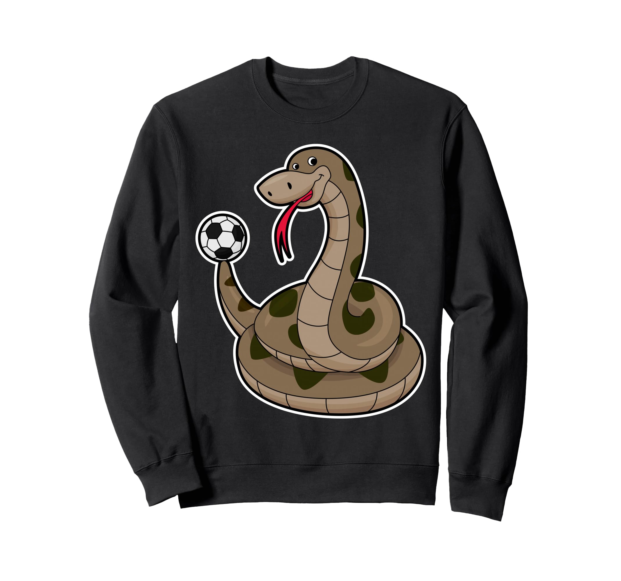 Snake Soccer Player Soccer Sports Sweatshirt - Trendy Graphic Men Women - T-Shirt, Sweatshirt, Hoodie