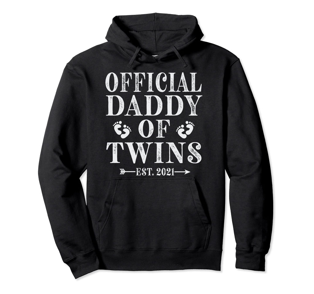 Daddy Twins 2021 New Dad Twins Fathers Day Hoodie - Trendy Graphic Unisex - T-Shirt, Sweatshirt, Hoodie