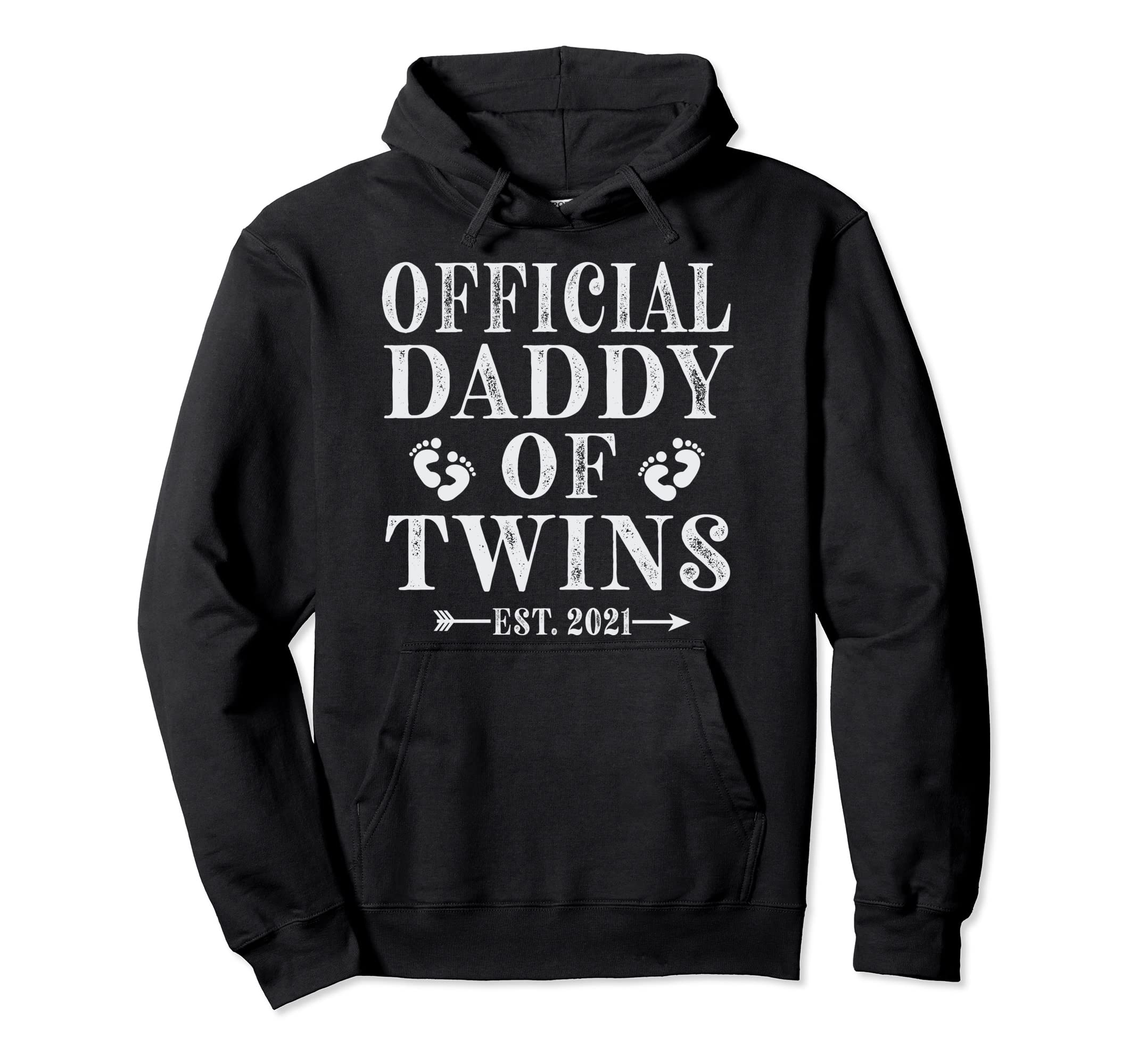 Daddy Twins 2021 New Dad Twins Fathers Day Hoodie - Trendy Graphic Unisex - T-Shirt, Sweatshirt, Hoodie