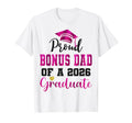 Super Proud Bonus Dad 2026 Graduate T-Shirt - Graphic Print for Adults - T-Shirt, Sweatshirt, Hoodie