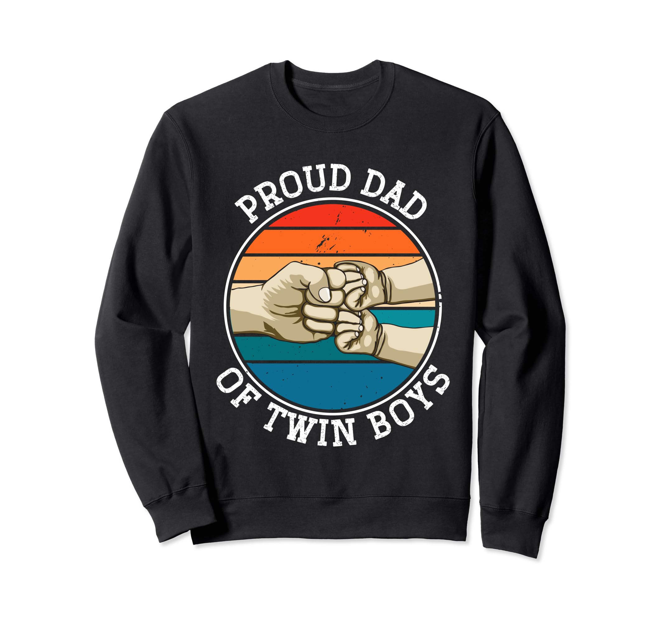 Twin Dad Father Two Proud Dad Twin Sweatshirt - Streetwear Style for Adults - T-Shirt, Sweatshirt, Hoodie