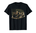 Monster Truck Camo Usa Flag T-Shirt - Minimalist Print for Adults - T-Shirt, Sweatshirt, Hoodie