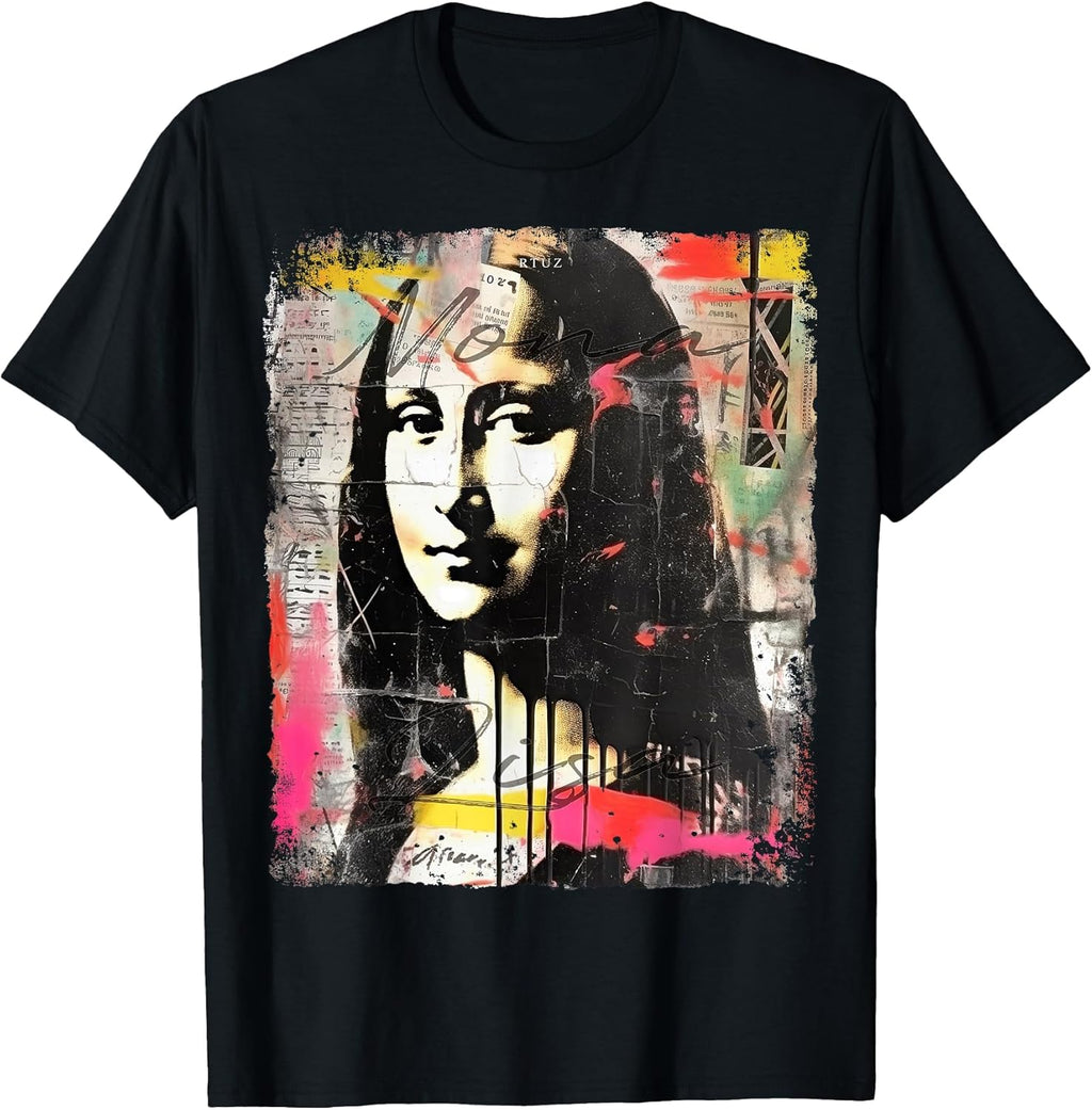 Mona Lisa Aesthetic Clothes Vintage Y2K Streetwear - Adult & Kids T-Shirts, Sweatshirts & Hoodies apparel design preview 1