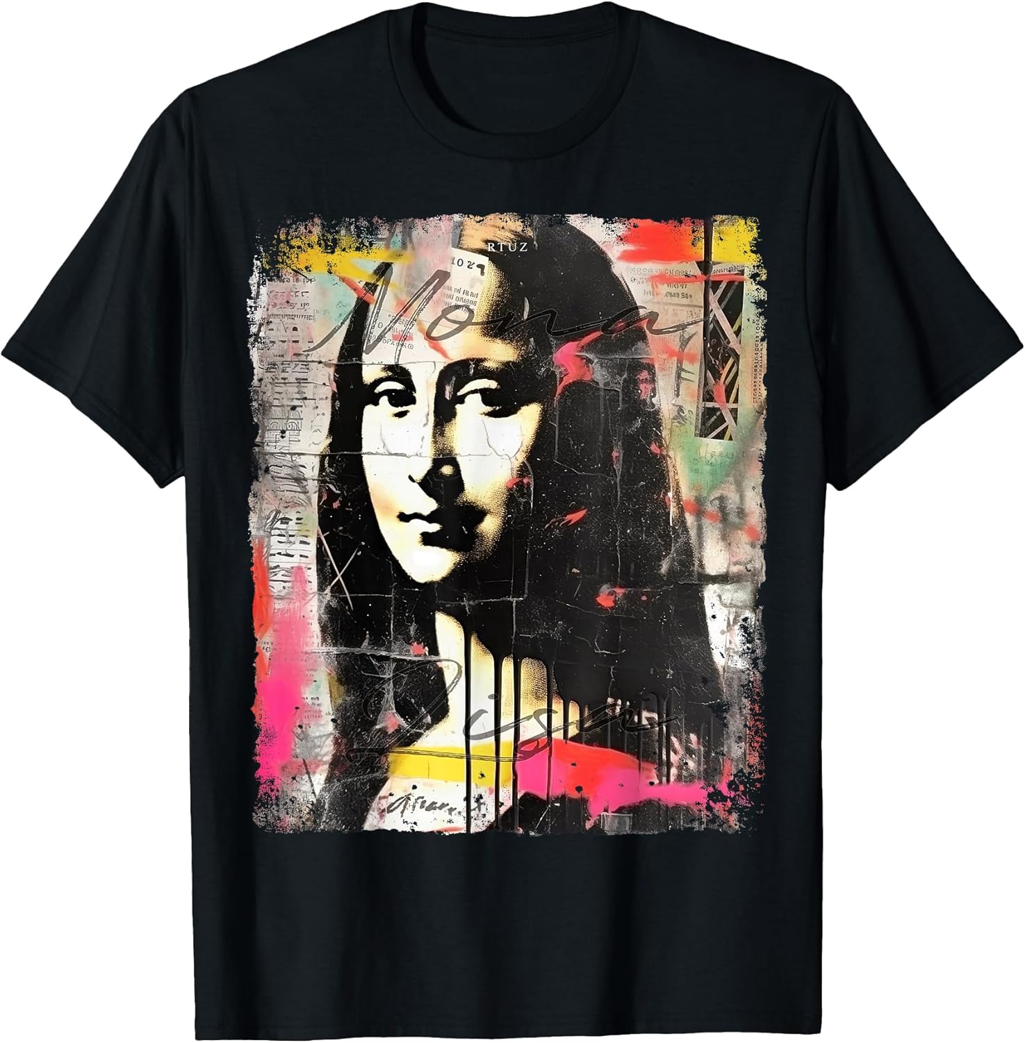 Mona Lisa Aesthetic Clothes Vintage Y2K Streetwear - Adult & Kids T-Shirts, Sweatshirts & Hoodies apparel design preview 1