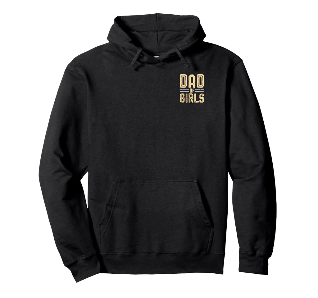 Fathers Day Daddy Dad Outnumbered 2 Sided Hoodie - Unique Graphic Men Women - T-Shirt, Sweatshirt, Hoodie