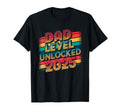 Funny New Dad Level Unlocked 2025 Gaming T-Shirt - Streetwear Style Unisex - T-Shirt, Sweatshirt, Hoodie