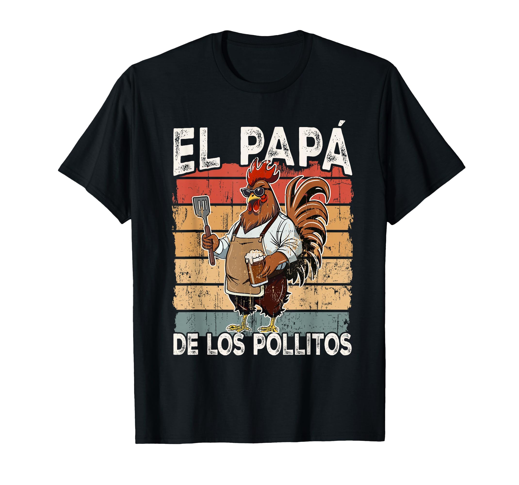 El Papa De Lo Pollitos Funny Spanish T-Shirt - Custom Art Print for Adults - T-Shirt, Sweatshirt, Hoodie