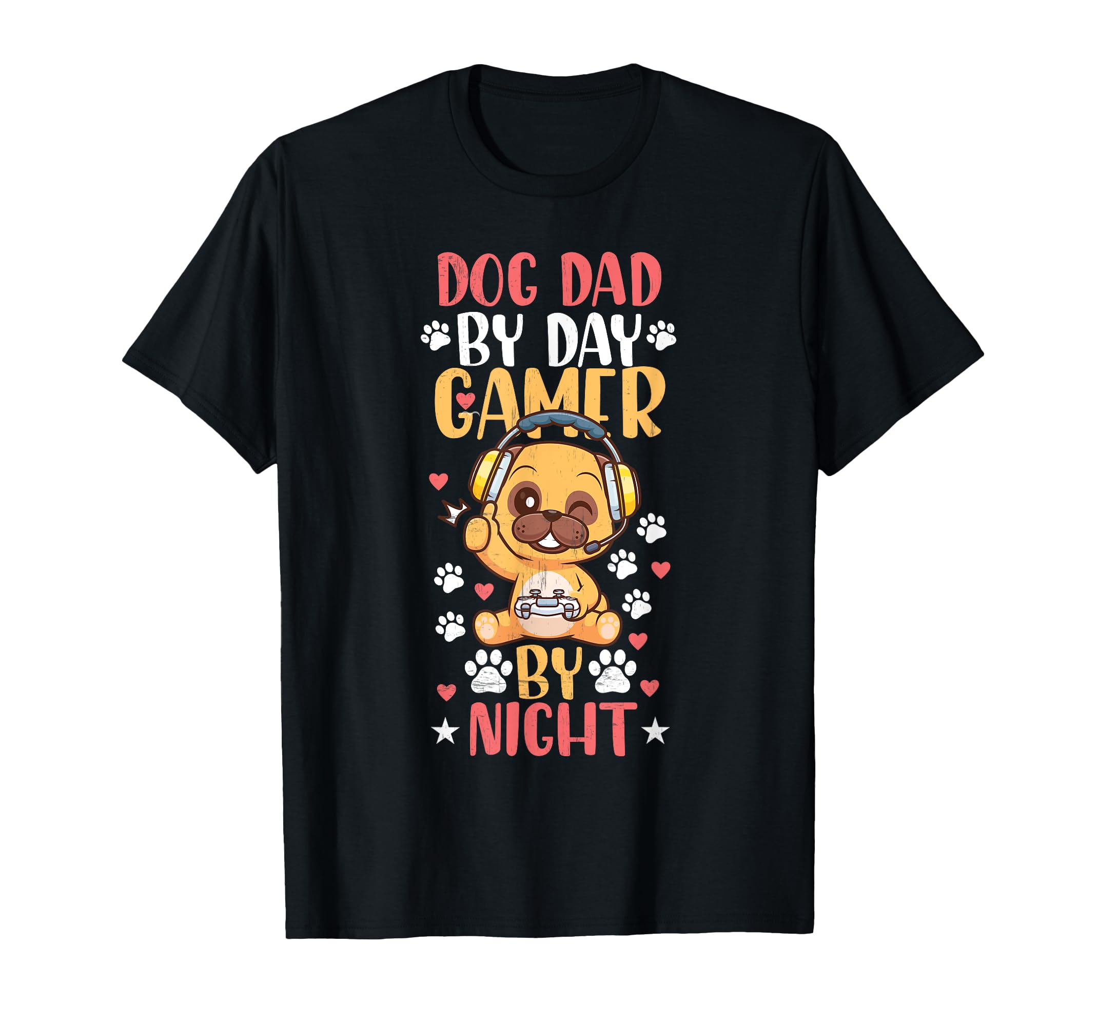 Funny Video Gamer Dog Dad Day Gamer T-Shirt - Aesthetic Graphic Unisex - T-Shirt, Sweatshirt, Hoodie
