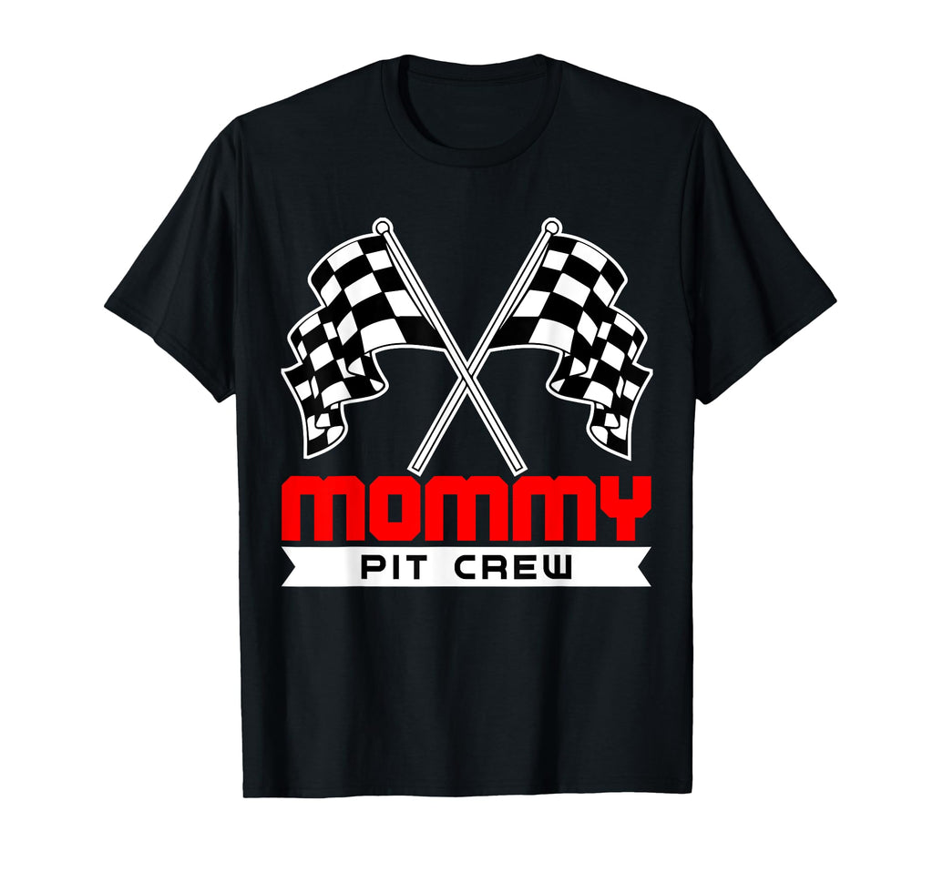 Pit Mom Crew Funny Mommy Racing Race Car T-Shirt - Novelty Apparel Unisex - T-Shirt, Sweatshirt, Hoodie